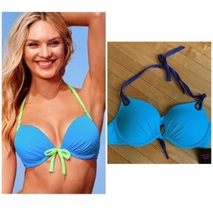 Victoria’s Secret Bombshell Swim Top Teal 36B
